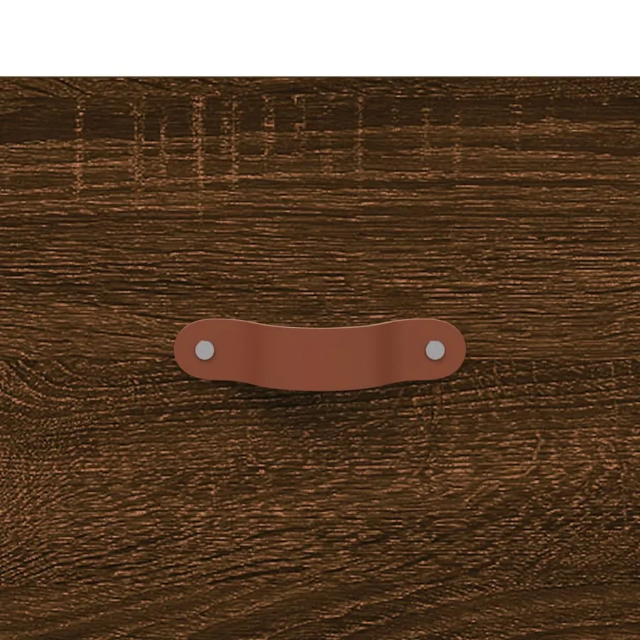 Table basse Chêne marron 50x50x40 cm Bois d'ingénierie - 9