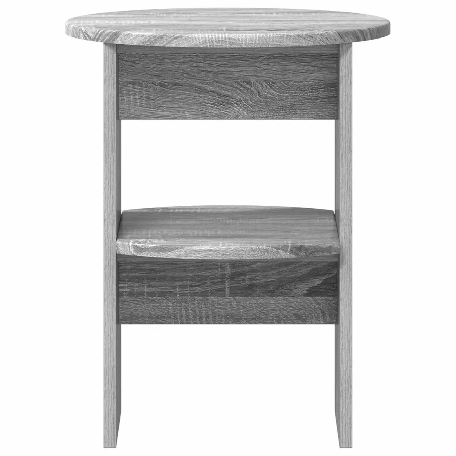 Meuble d'appoint Gris Sonoma Ø40 x 50 cm Bois d’ingénierie - 4