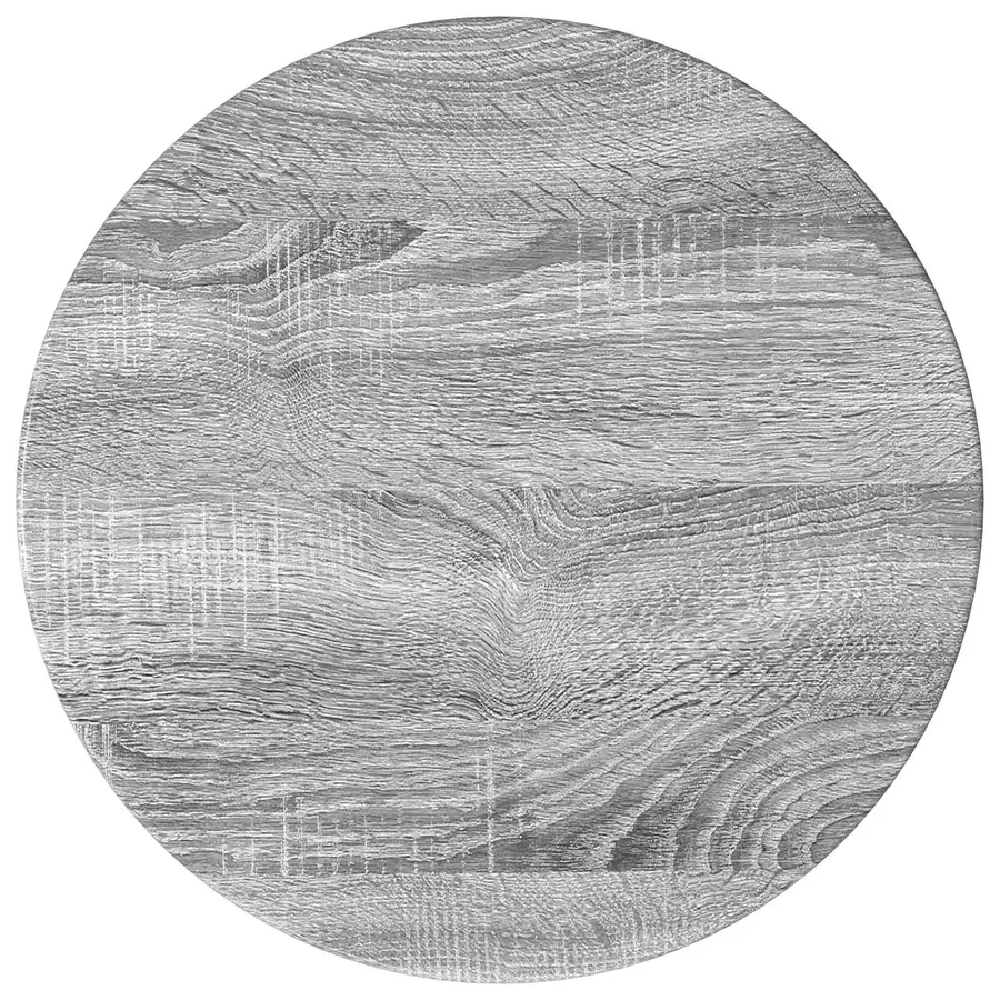 Meuble d'appoint Gris Sonoma Ø40 x 50 cm Bois d’ingénierie - 7