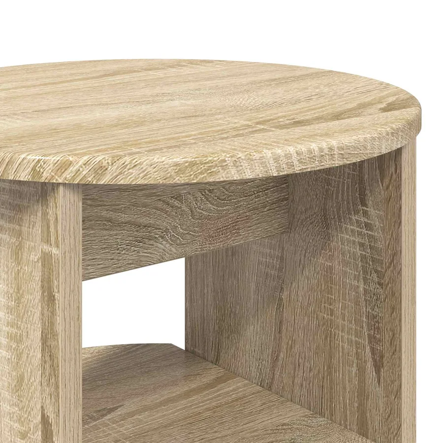 Meuble d'appoint 2 pcs Chêne Sonoma Ø40 x 50 cm - 10