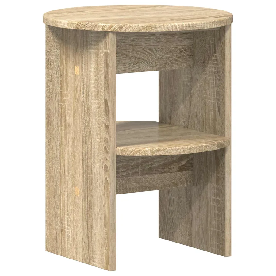 Meuble d'appoint 2 pcs Chêne Sonoma Ø40 x 50 cm - 5