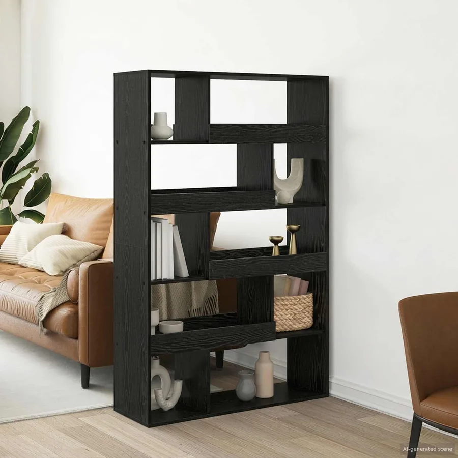 Étagère à livres Chêne noir 100 x 33 x 156,5 cm