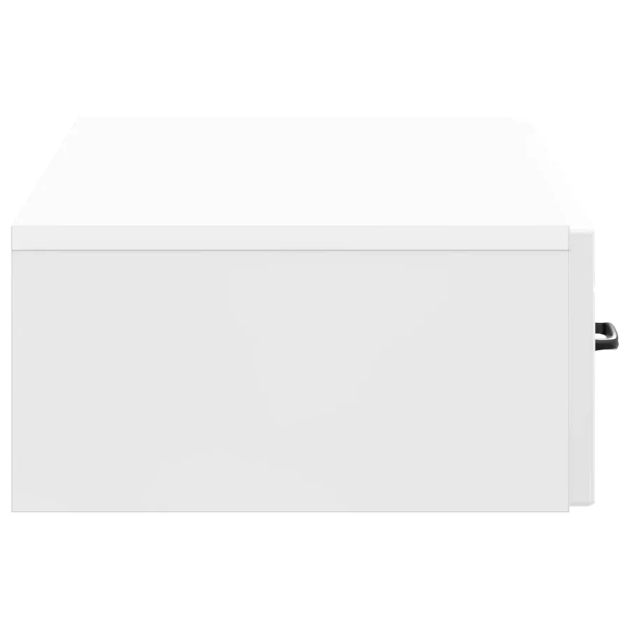Table d'appoint murale Blanc brillant 87,5 x 34,5 x 17 cm - 6