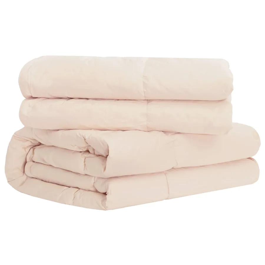 Ensemble de Duvet Beige 140 x 200 cm Coton, Kapok, Polyester - 4