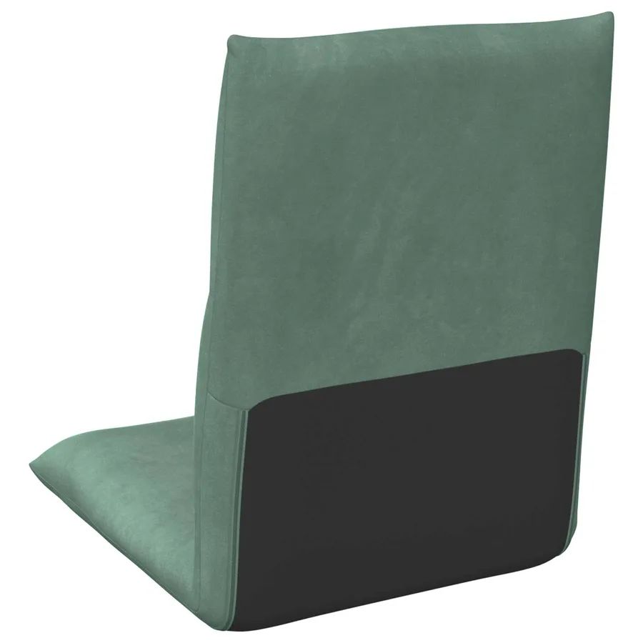 Fauteuil de sol ajustable Vert Mer Velours - 6