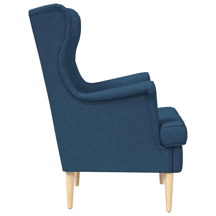 Fauteuil Bleu Tissu - 5