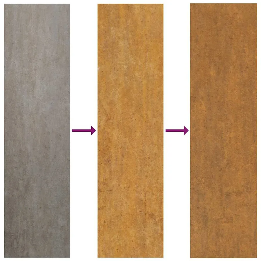 Jardinière surélevée 578 x 50 x 69 cm Acier Corten - 6