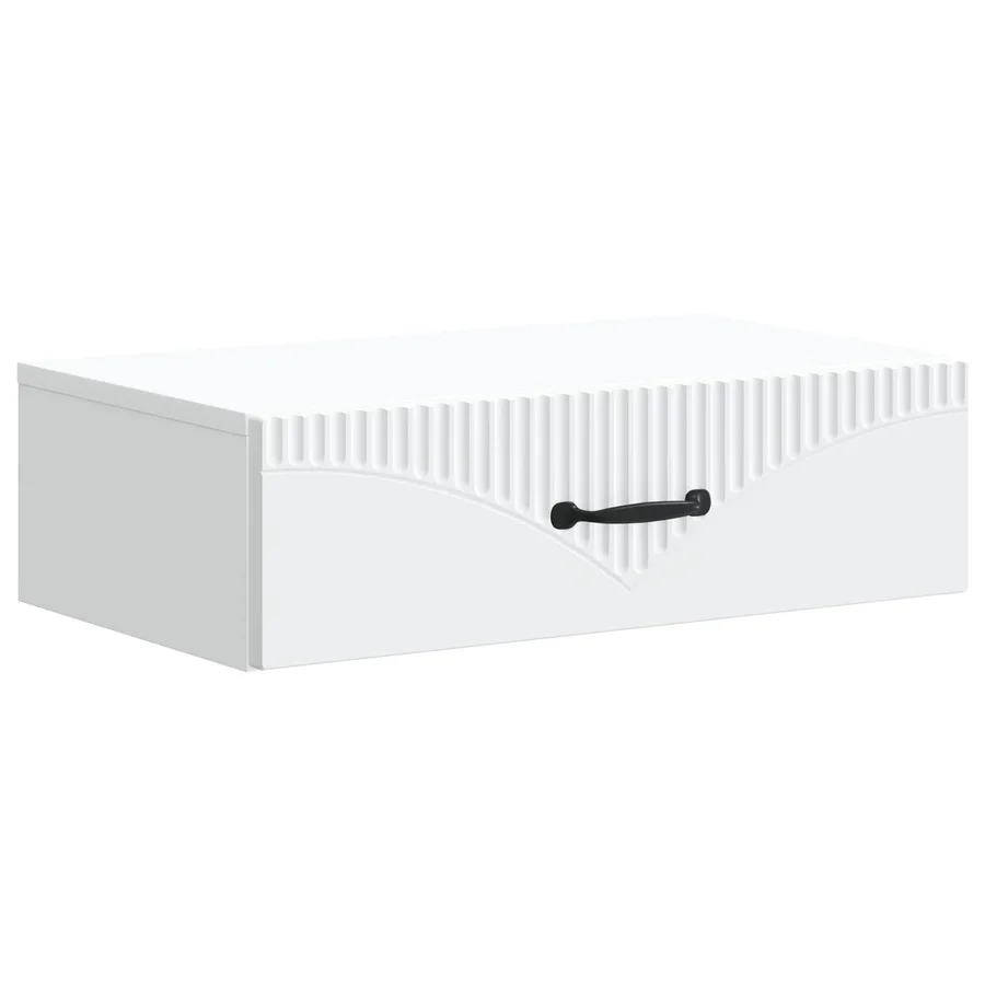 Table d'appoint murale Blanc 59 x 34,5 x 17 cm - 2