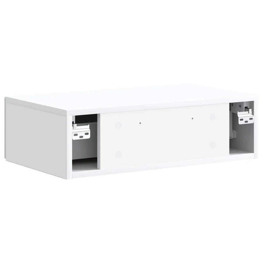 Table d'appoint murale Blanc 59 x 34,5 x 17 cm - 7