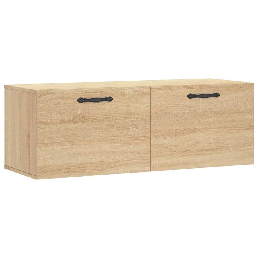 Armoire murale chêne sonoma 100x36,5x35 cm bois d'ingénierie - 2