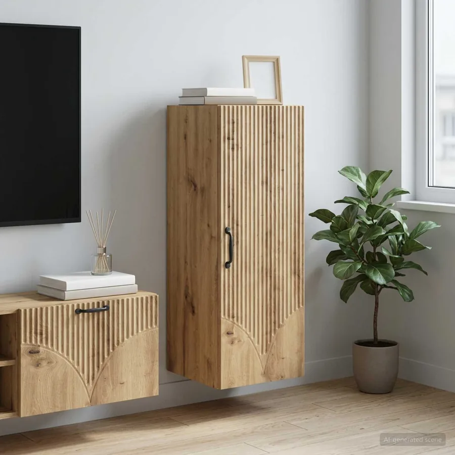 Armoire Murale 33 x 34,5 x 90 cm Bois d'ingénierie