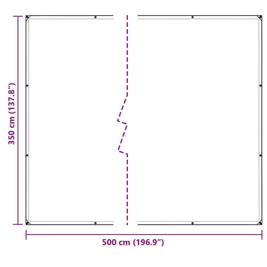 Couverture pour plantes Transparent 5 × 3,5 m PVC - 10