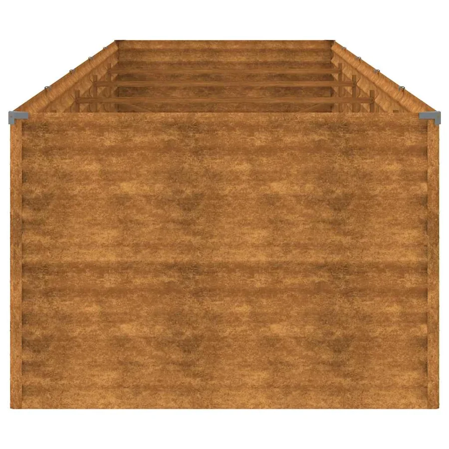 Lit surélevé de jardin 479x100x69 cm acier corten - 8