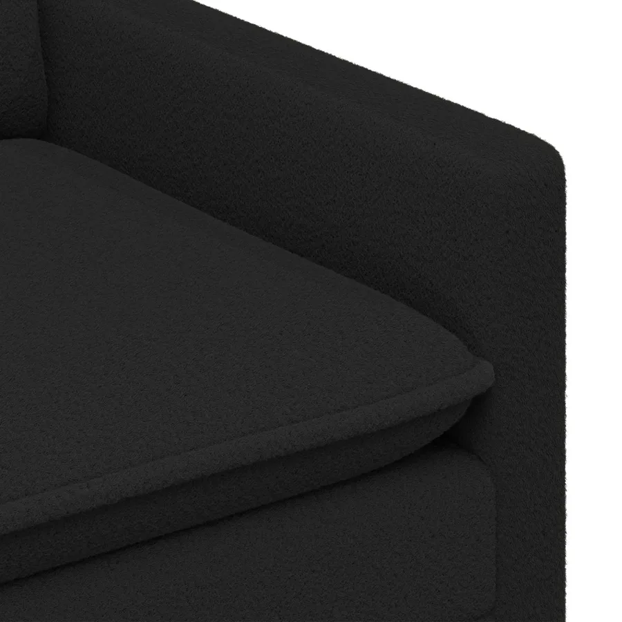 Canapé Noir 76 x 81 x 87,5 cm Tissu - 6
