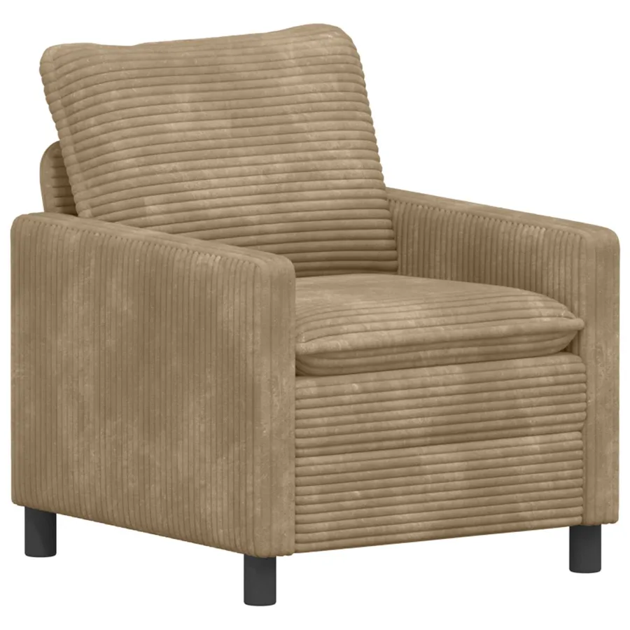 Canapé Taupe 76 x 81 x 87,5 cm Polyester - 2