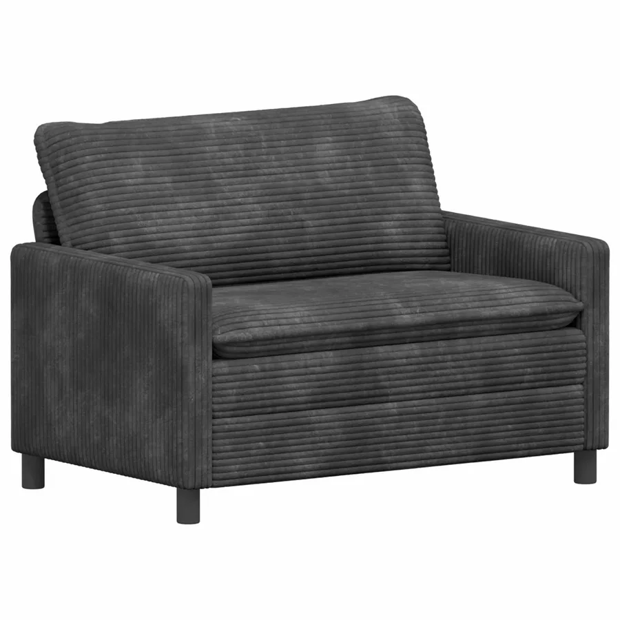 Ensemble de Canapés 2 pcs Gris foncé Polyester - 4