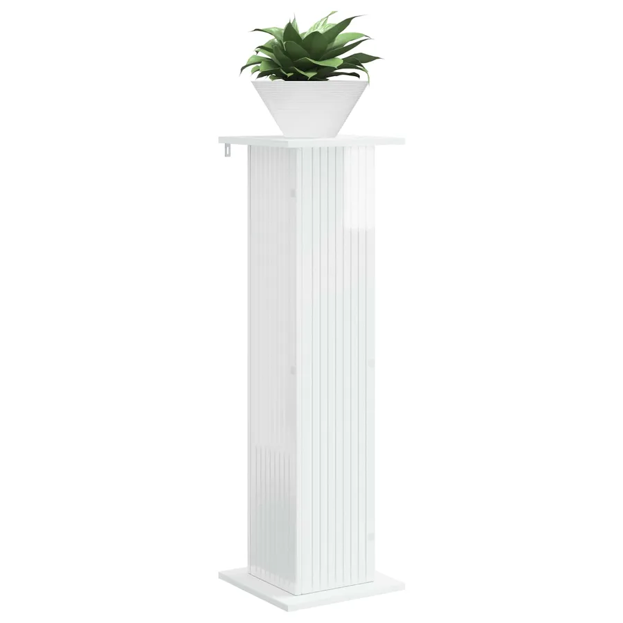Support de Plante Blanc brillant 30,5 x 30 x 100,5 cm - 3