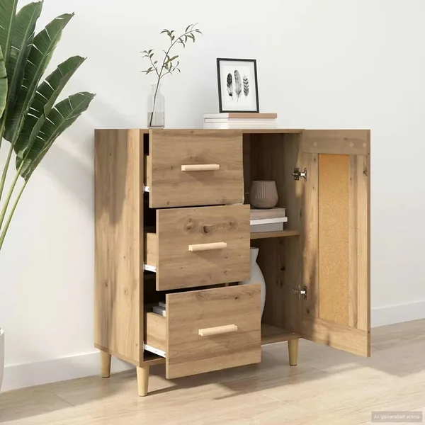 Buffet Chêne artisanal 69,5 x 34 x 90 cm Bois d'ingénierie