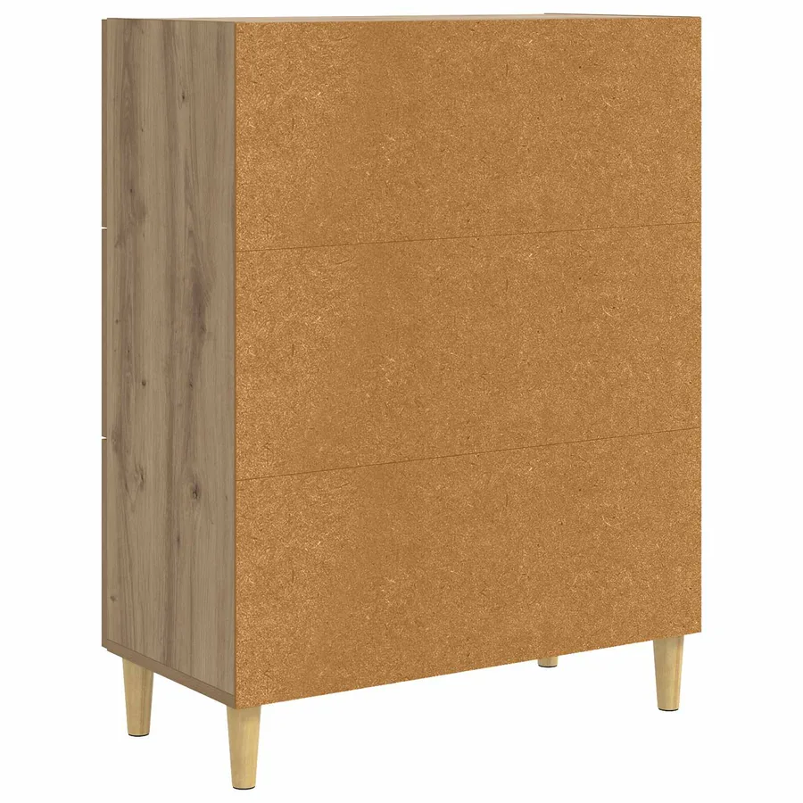 Buffet Chêne artisanal 69,5 x 34 x 90 cm Bois d'ingénierie - 8