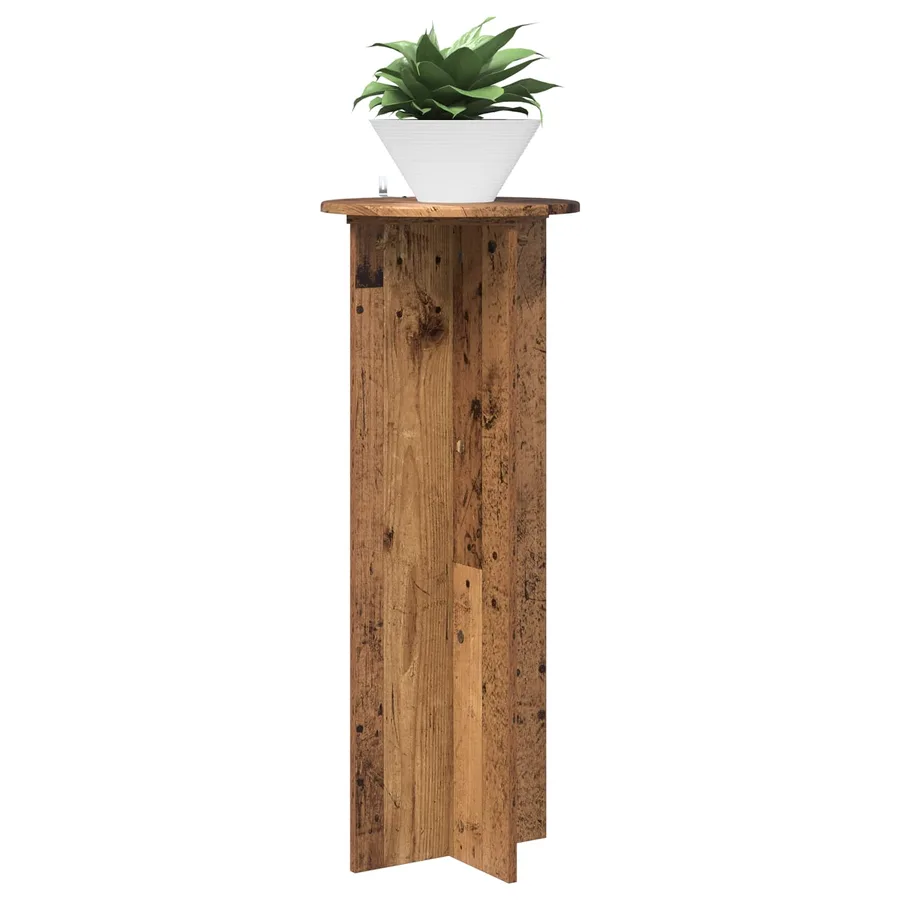 Support de Plante 2 pcs Bois ancien Ø40 x 100 cm - 3