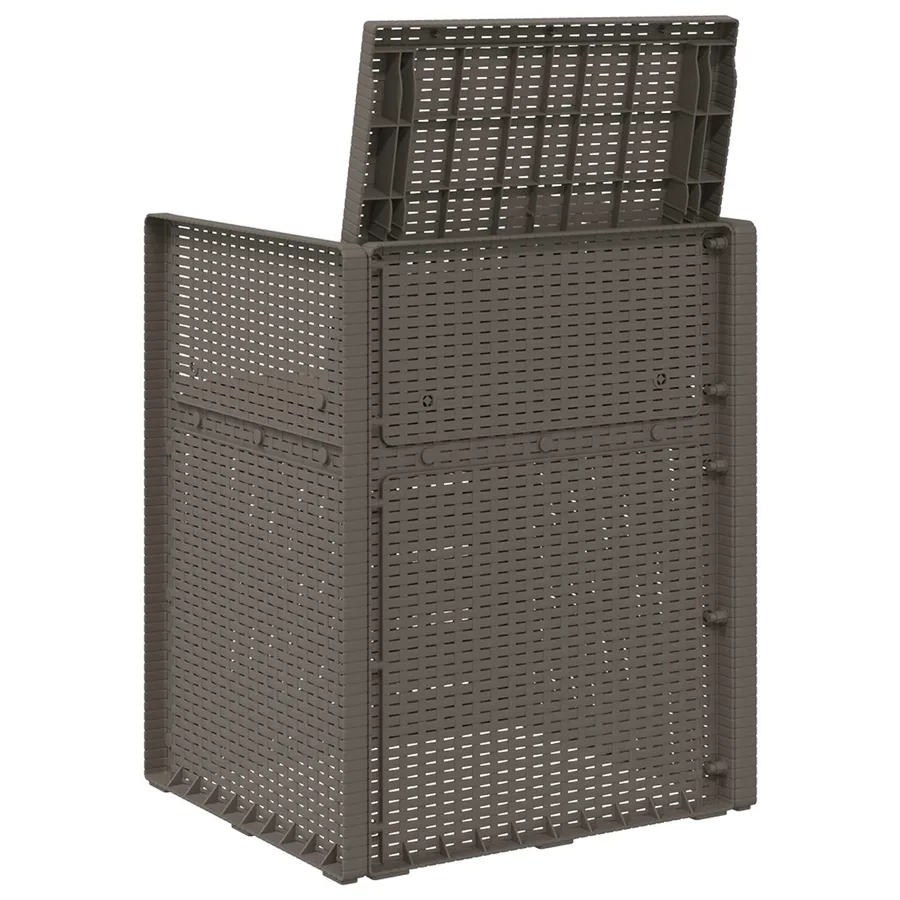 Chaises de jardin salle à manger 2 pcs Gris clair et Taupe PP - 7