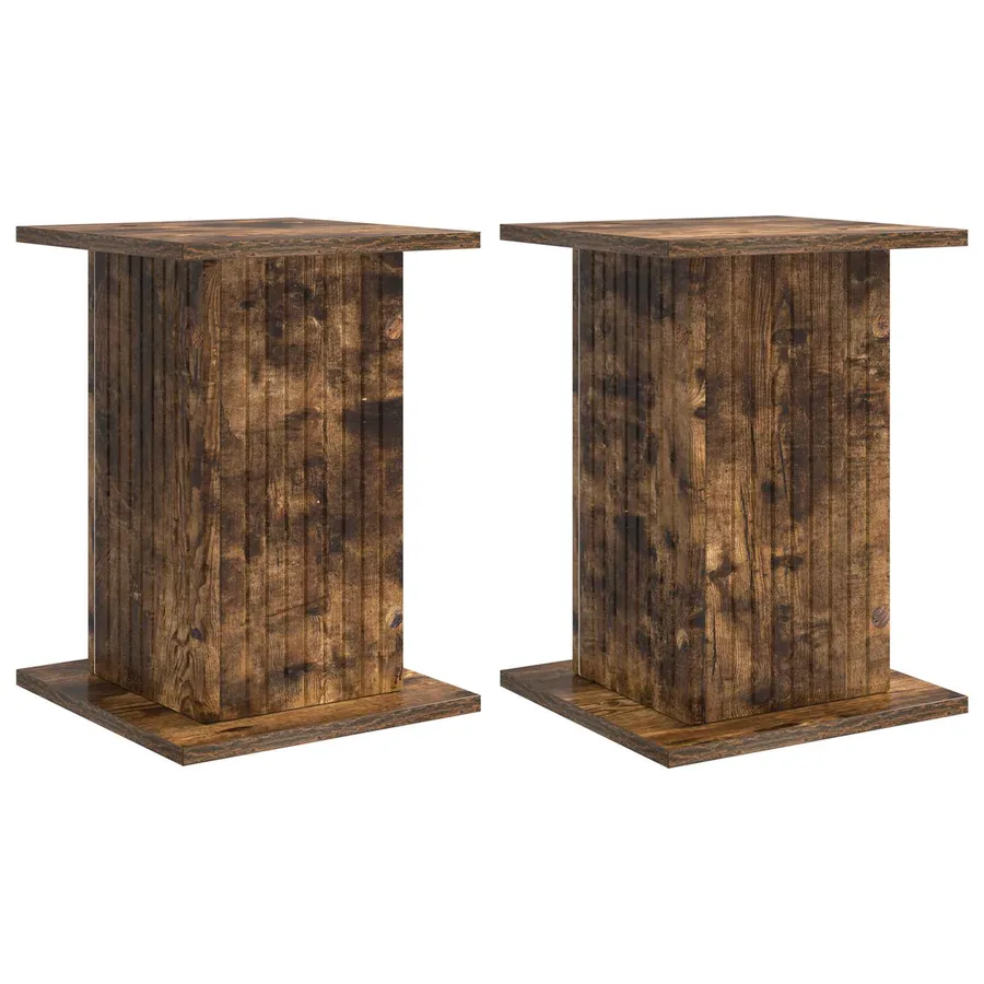 Support de Plante 2 pcs Chêne fumé 30,5 x 30 x 43 cm - 2
