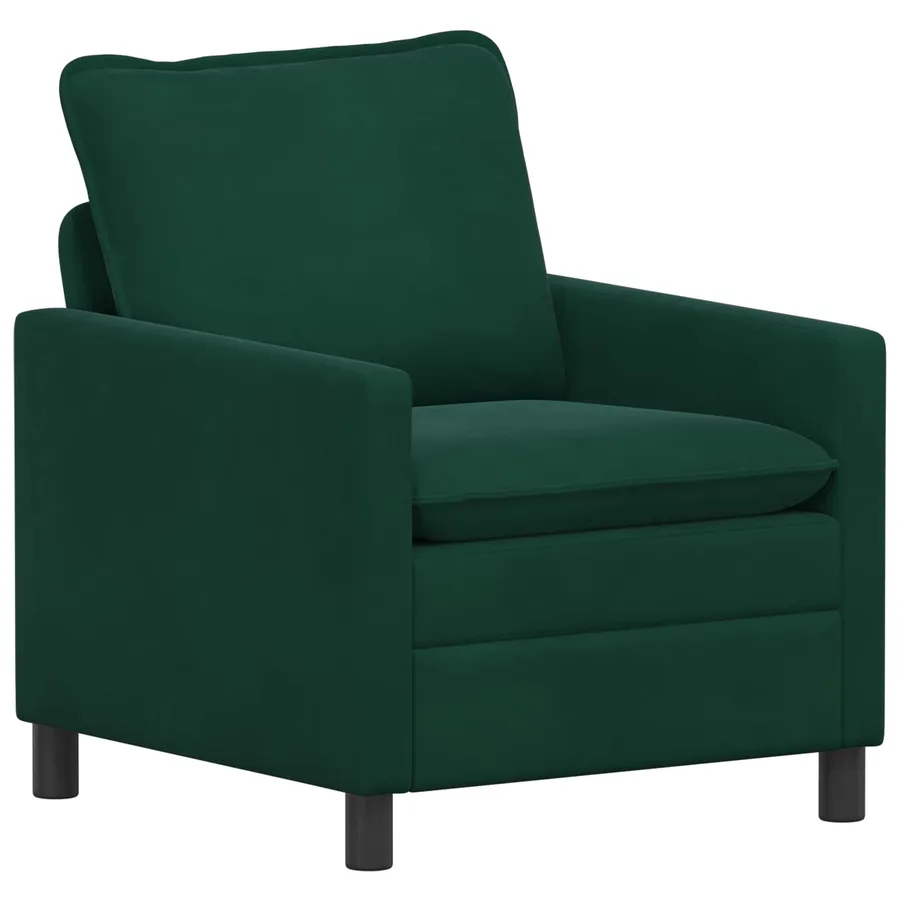 Canapé Vert foncé 76 x 81 x 87,5 cm Velours - 2