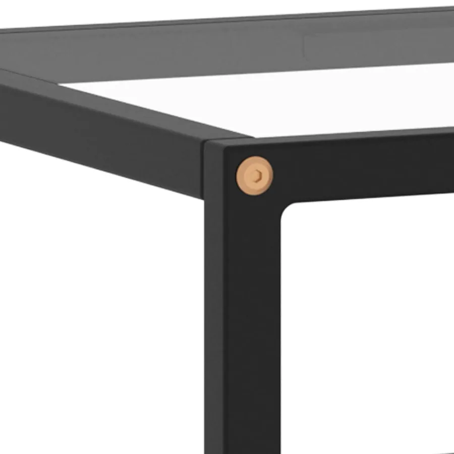 Meuble TV avec verre trempé Noir 100x40x40 cm - 5
