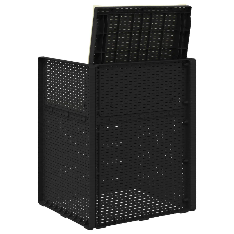 Chaises de jardin salle à manger 2 pcs Anthracite et crème PP - 7