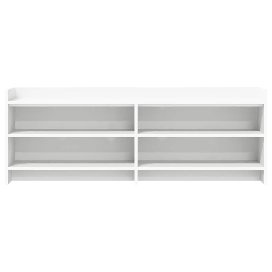 Meuble TV 135 x 33 x 47 cm Blanc Bois d'ingénierie - 4