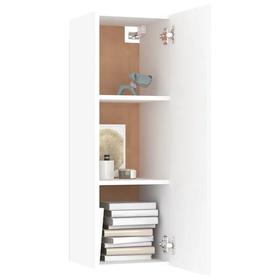 Ensemble de meubles TV 4 pcs Blanc Bois d'ingénierie - 5