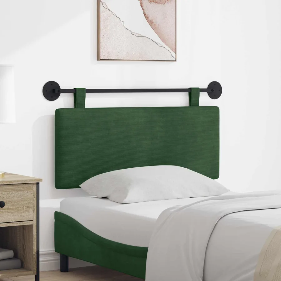 Tête de lit suspendue Tissu en velours côtelé