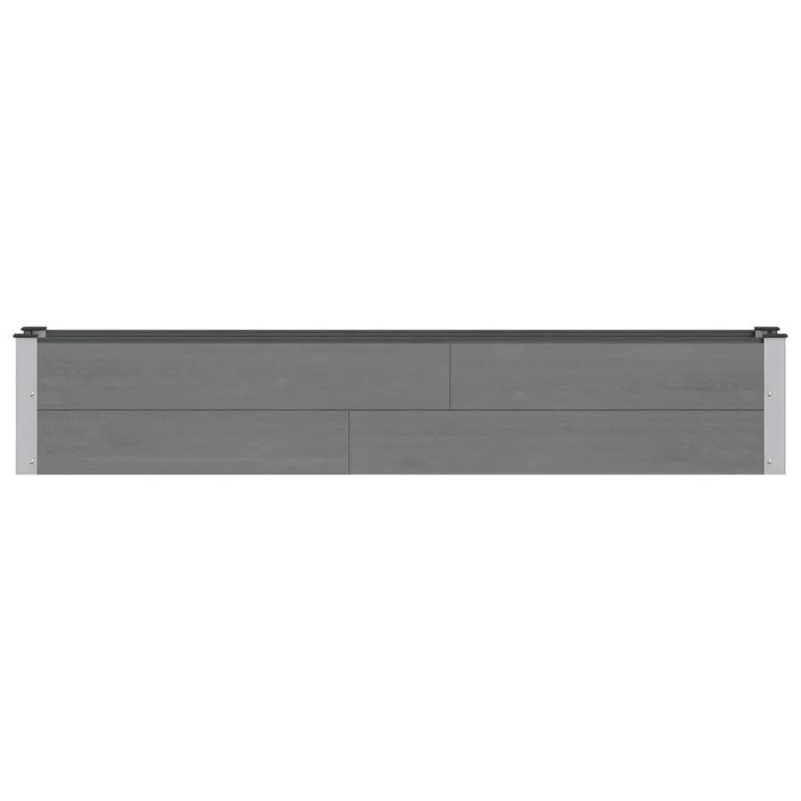 Jardinière surélevée Gris 200 x 30 x 36 cm - 3