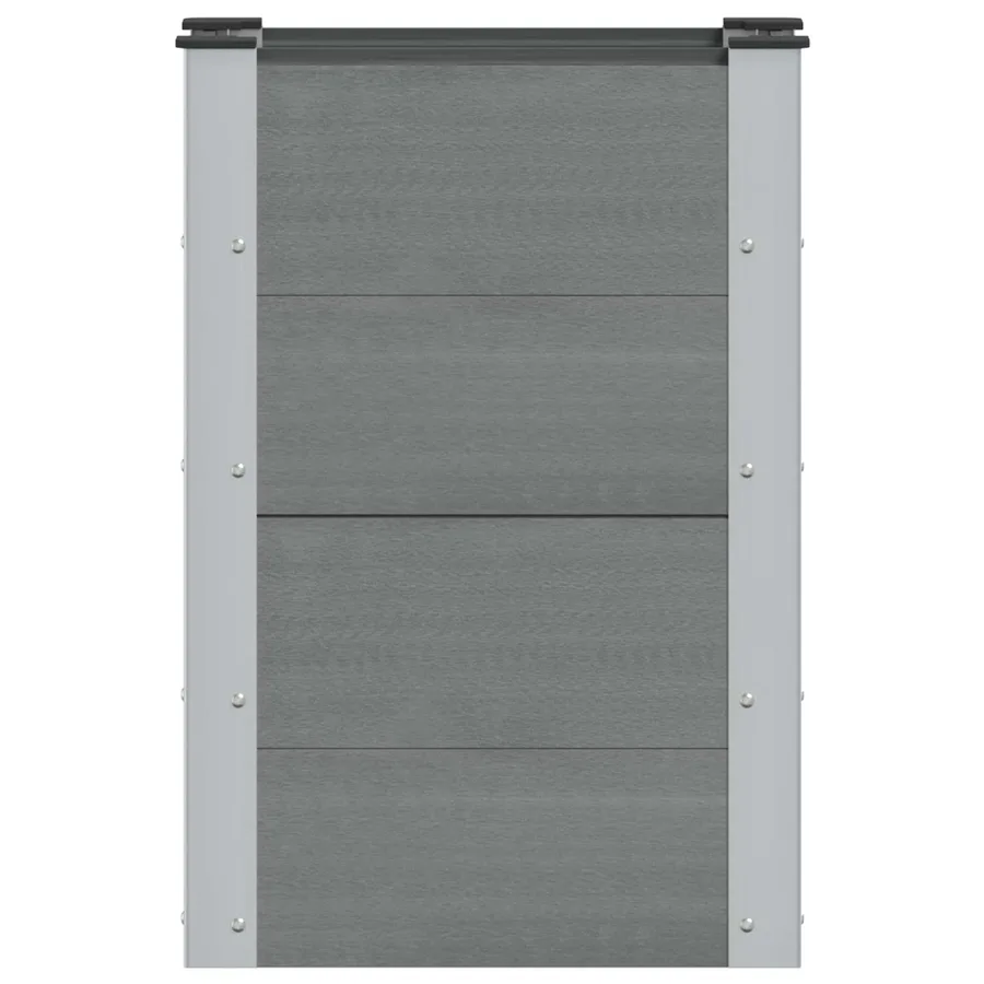 Jardinière surélevée Gris 50 x 30 x 72 cm - 3