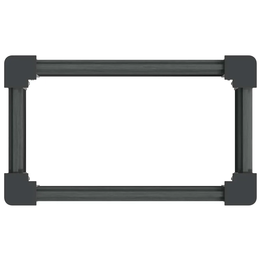 Jardinière surélevée Gris 50 x 30 x 72 cm - 5