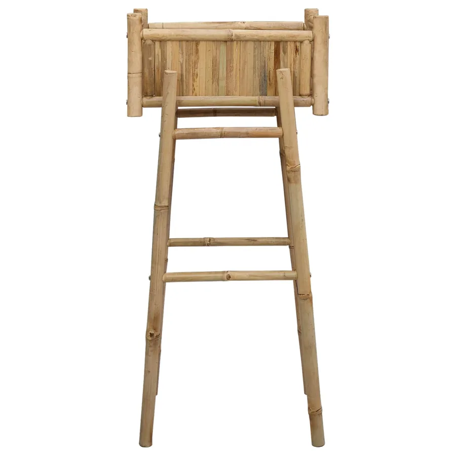Jardinière avec support Naturel 50 x 38 x 114 cm Bambou - 4