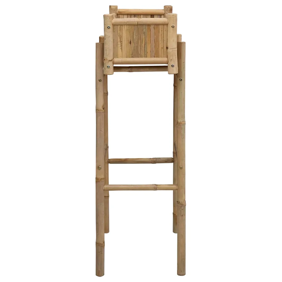 Jardinière avec support Naturel 50 x 38 x 114 cm Bambou - 5