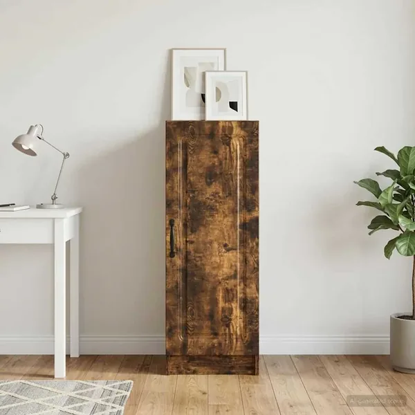 Buffet Chêne fumé 33 x 34,5 x 87 cm Bois d'ingénierie