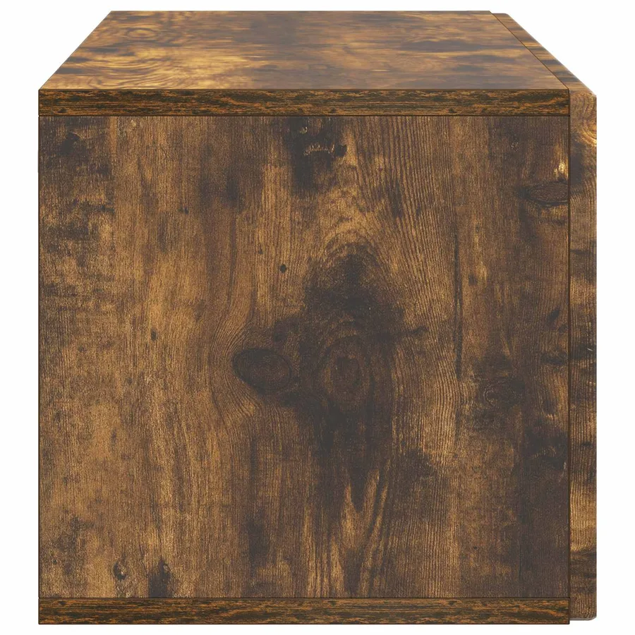 Meuble TV mural Chêne fumé 98 x 31 x 30 cm Bois d'ingénierie - 7