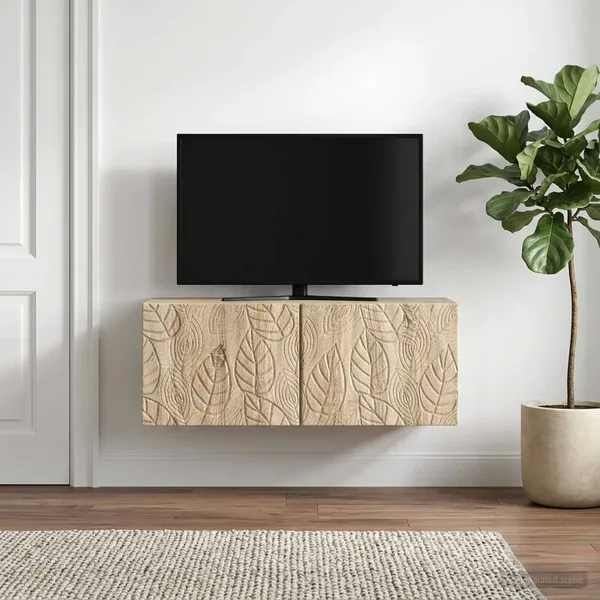 Meuble TV mural 98 x 41 x 30 cm Chêne Sonoma Bois d'ingénierie