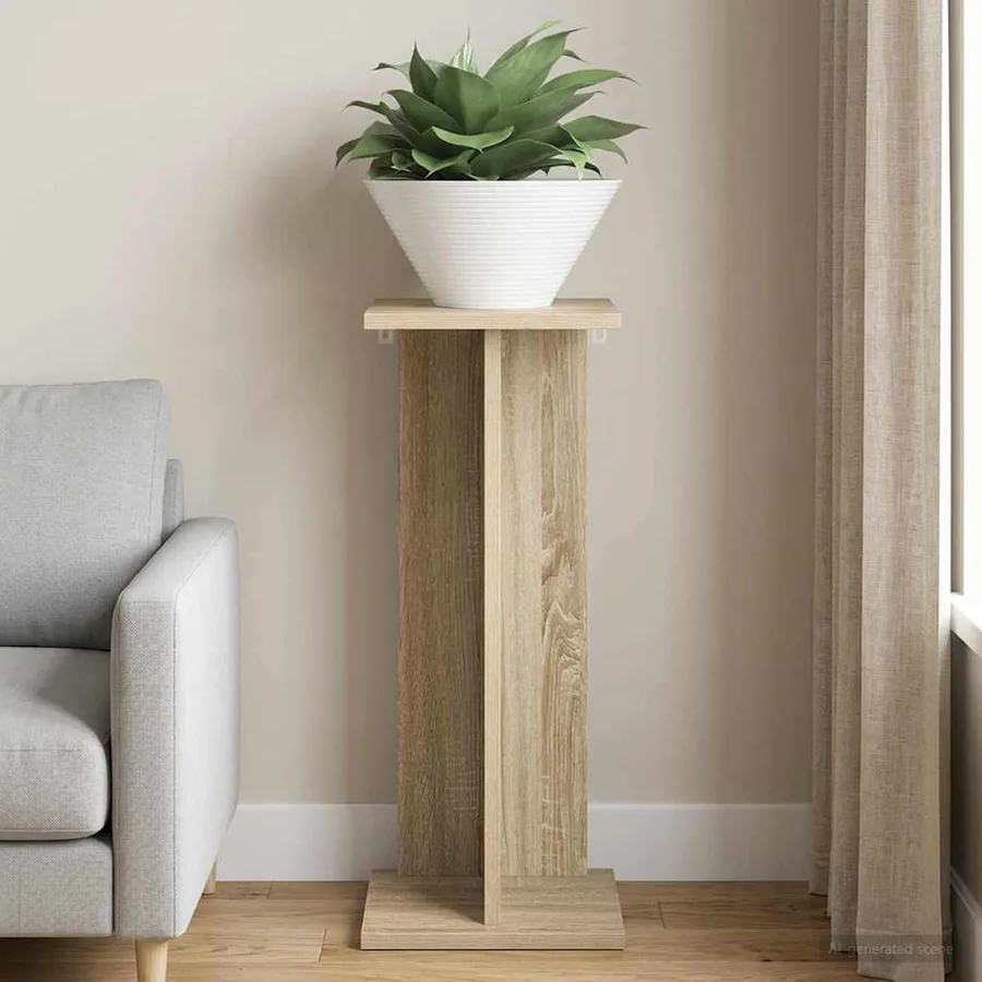 Support de Plante Chêne Sonoma 25 x 25,5 x 60,5 cm - 4