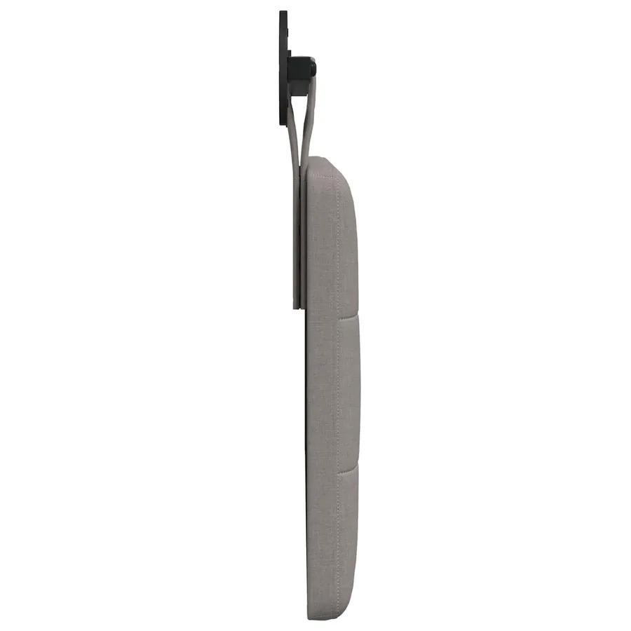 Tête de lit suspendue Taupe tissu - 6