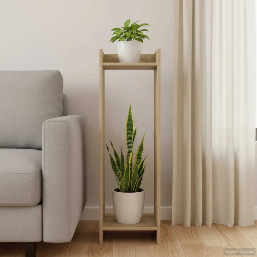 Support de Plante Chêne Sonoma 30 x 30 x 100 cm - 4