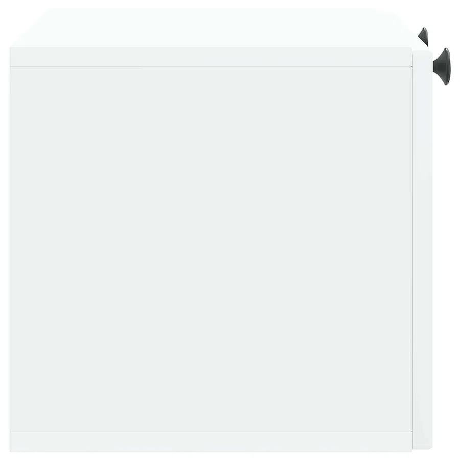 Meuble TV mural Blanc 59,5 x 31 x 30 cm Bois d'ingénierie - 7