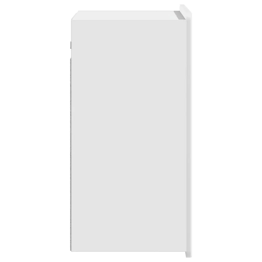 Armoire Murale Blanc brillant 59 x 31 x 64 cm Bois d'ingénierie - 5