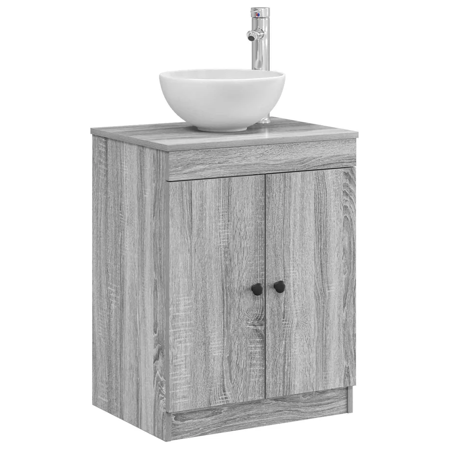 Armoire de salle de bain Sonoma gris 54 x 41 x 70 cm - 3
