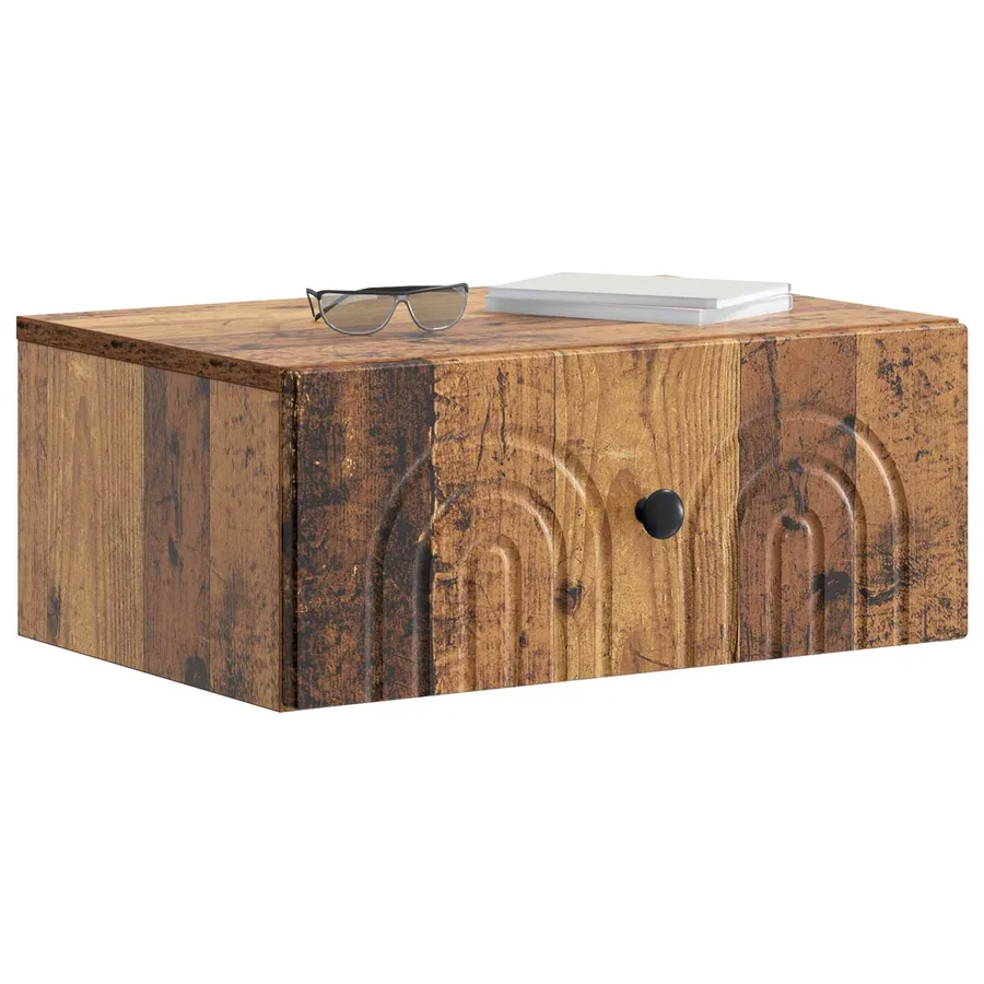 Cabinet de chevet mural 2 pcs Bois ancien 49 x 34,5 x 20 cm - 3