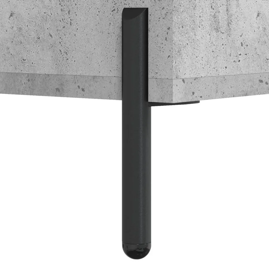 Table basse gris béton 102x50x40 cm bois d'ingénierie - 11
