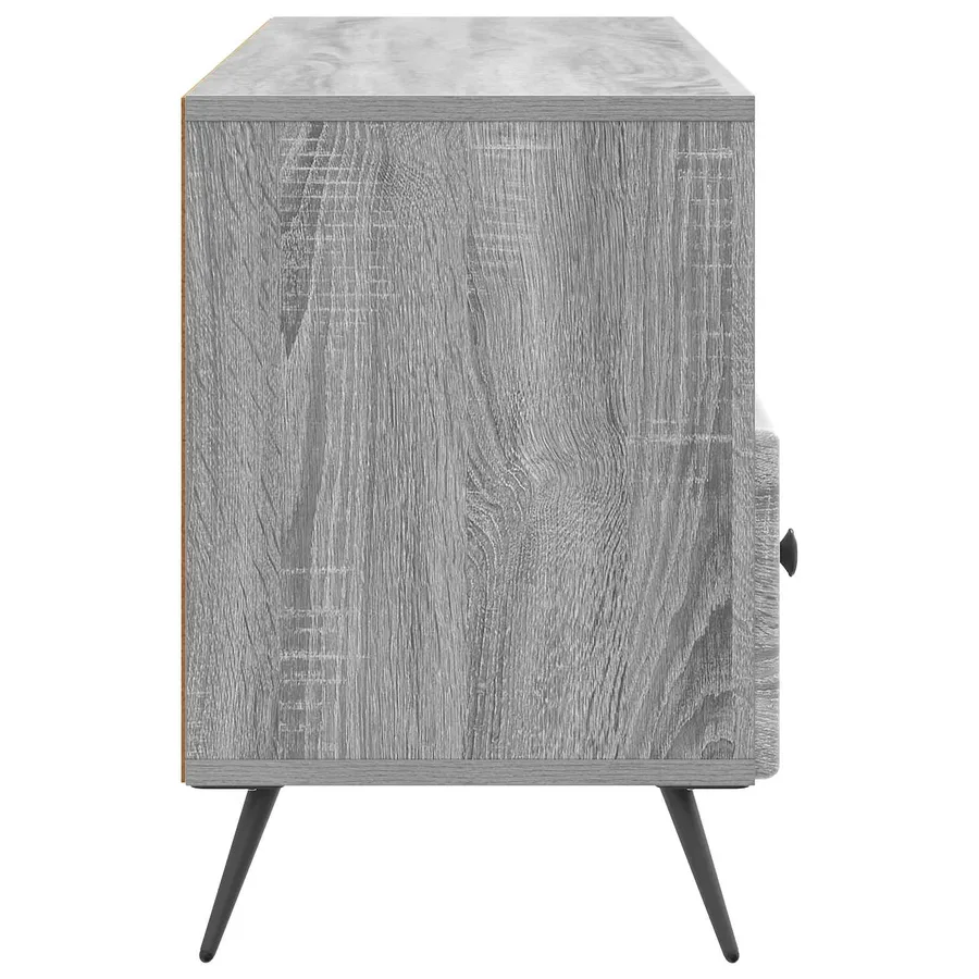 Meuble TV Sonoma gris 102 x 34,5 x 50 cm Bois d'ingénierie - 7