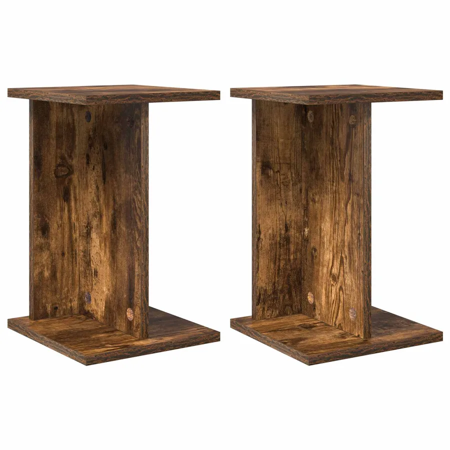 Support de Plante 2 pc Chêne Fumé 25 x 25,5 x 40,5 cm - 2